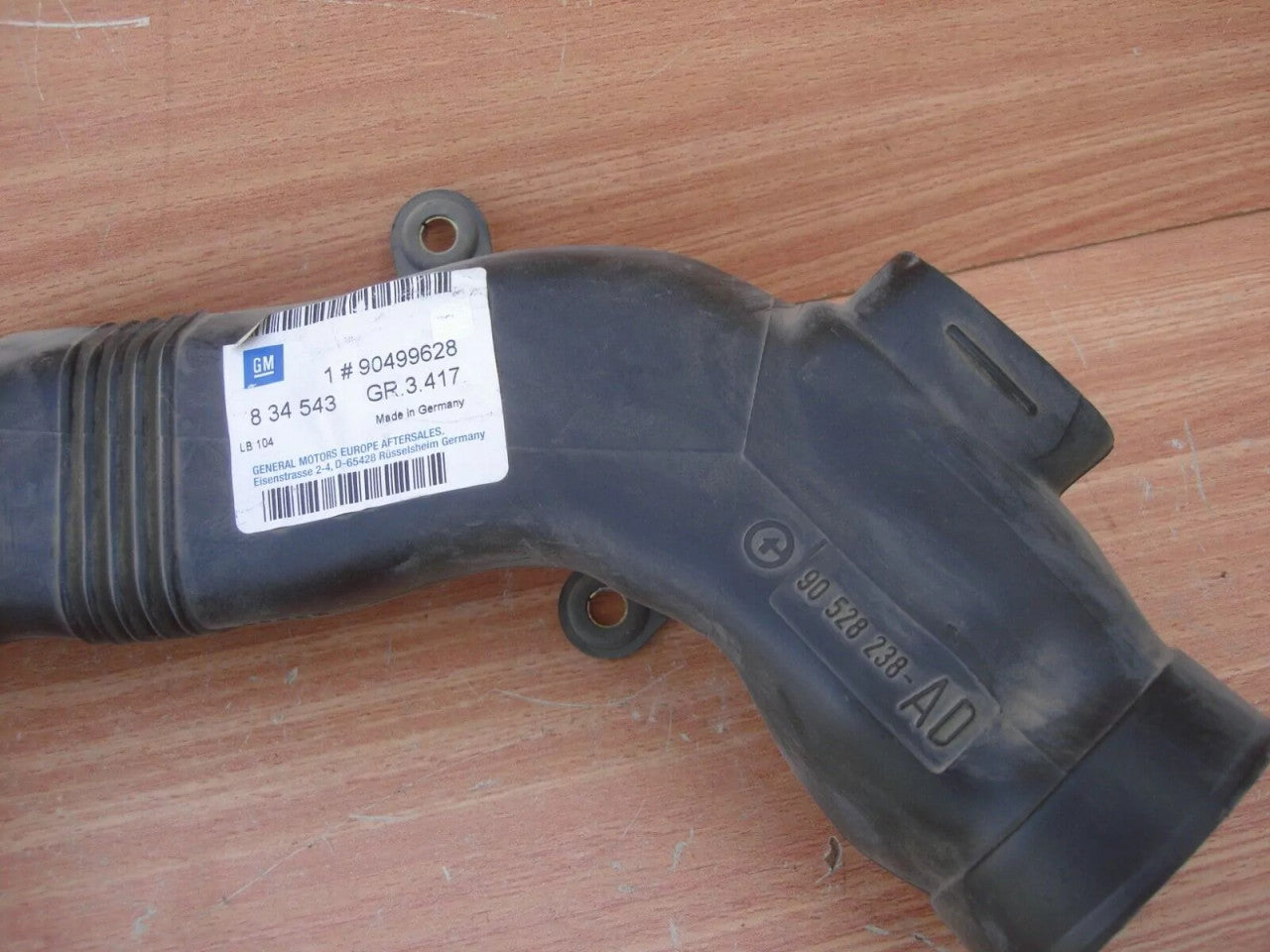 Air Intake Tube fits Opel Vauxhall Vectra B 1.6 90499628 Genuine View Rear