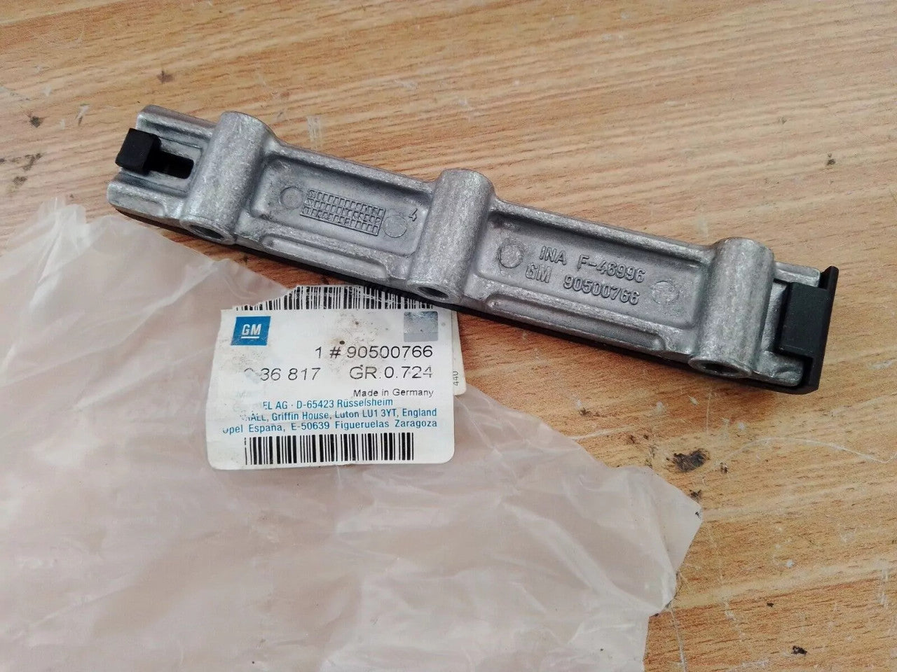 Timing Chain Guide Lower fits Opel Vauxhall X20 Y20 Y22 Diesel 90500766 Genuine View Rear