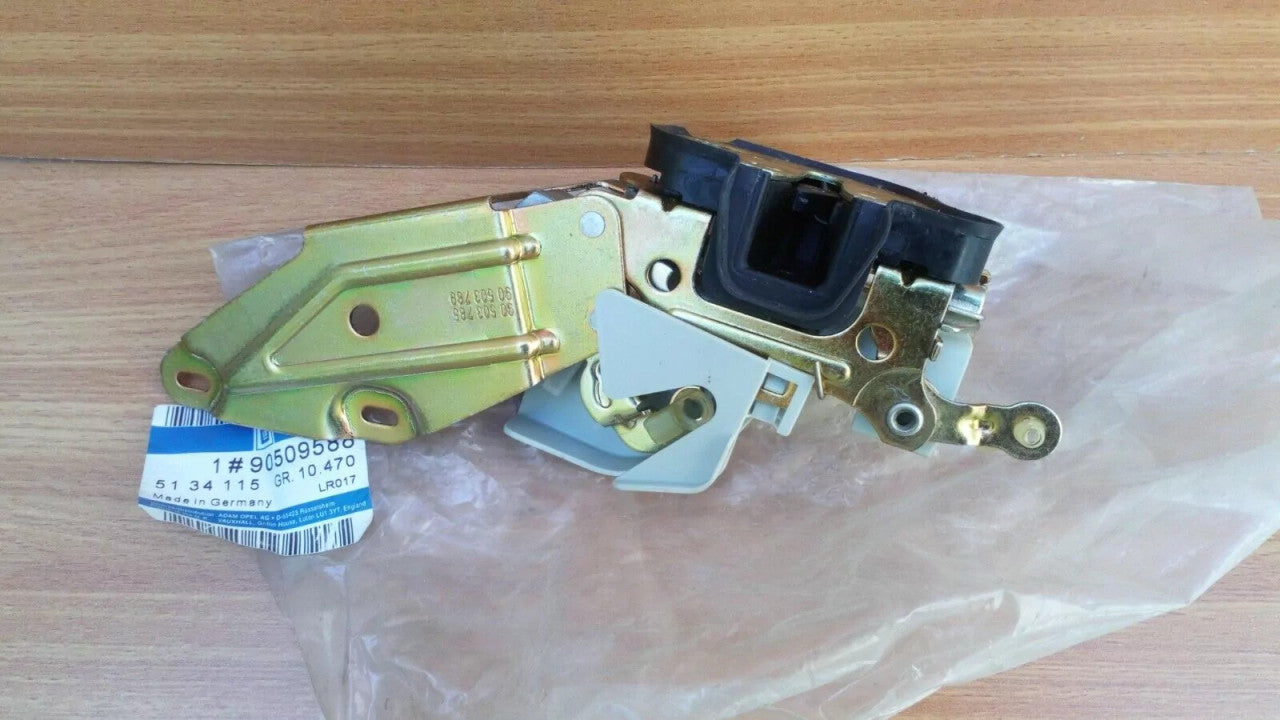Door Lock Front Left RHD fits Opel Vauxhall Calibra 90509588 Genuine View Front
