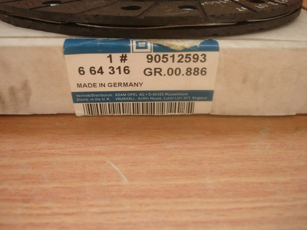 Clutch Plate Disc fits Opel Corsa A B Vauxhall Nova 90512593 Genuine View Right
