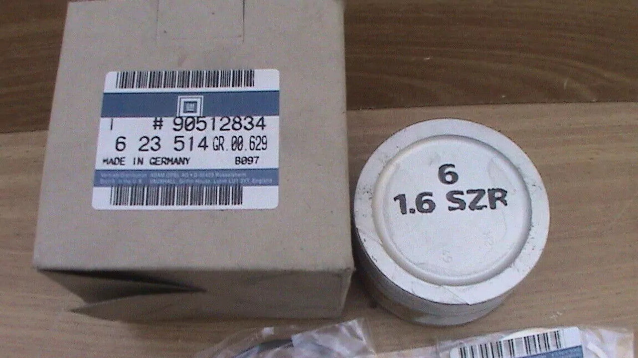 4x Pistons fits Opel Astra G Zafira A 78.96mm Bore X16SZR STD Genuine 90512834 View Rear