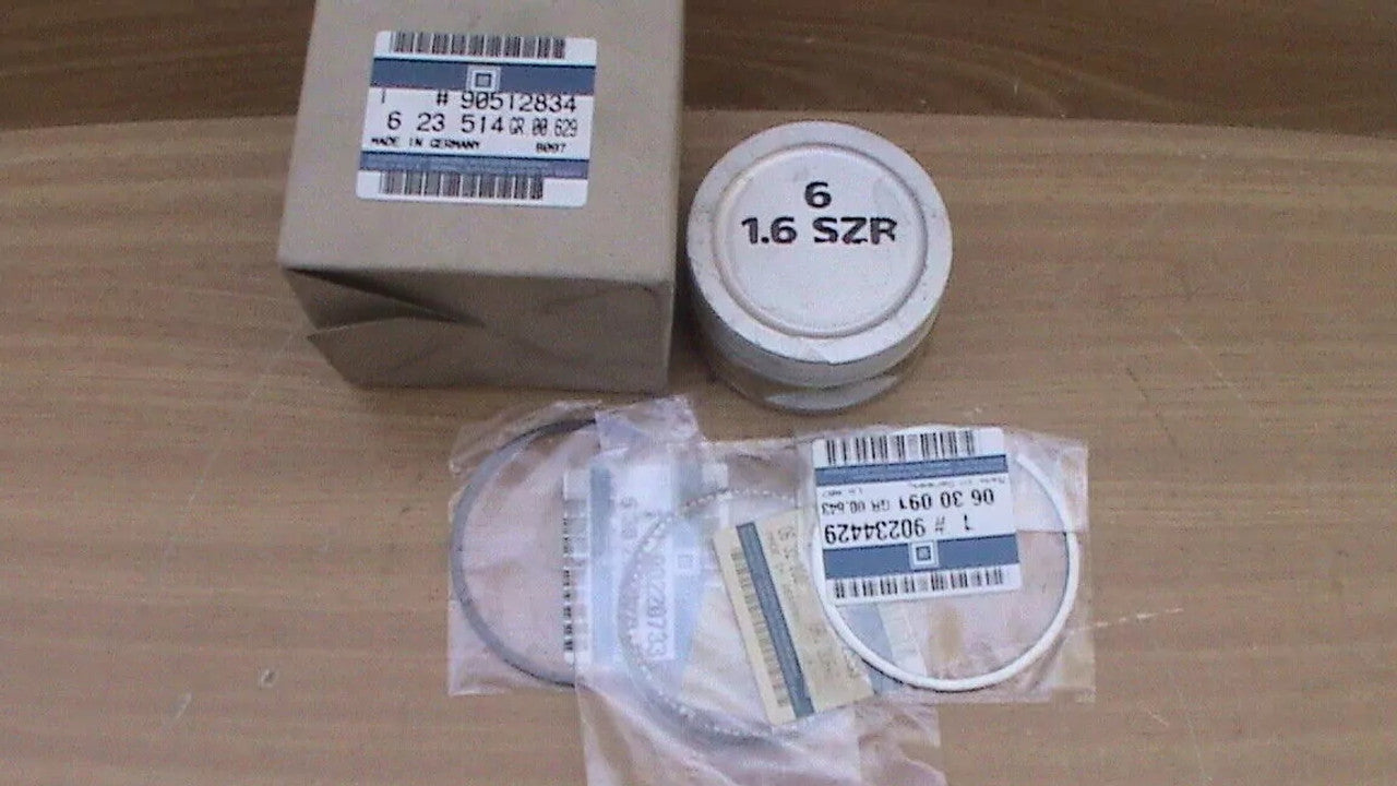 4x Pistons fits Opel Astra G Zafira A 78.96mm Bore X16SZR STD Genuine 90512834 View Left