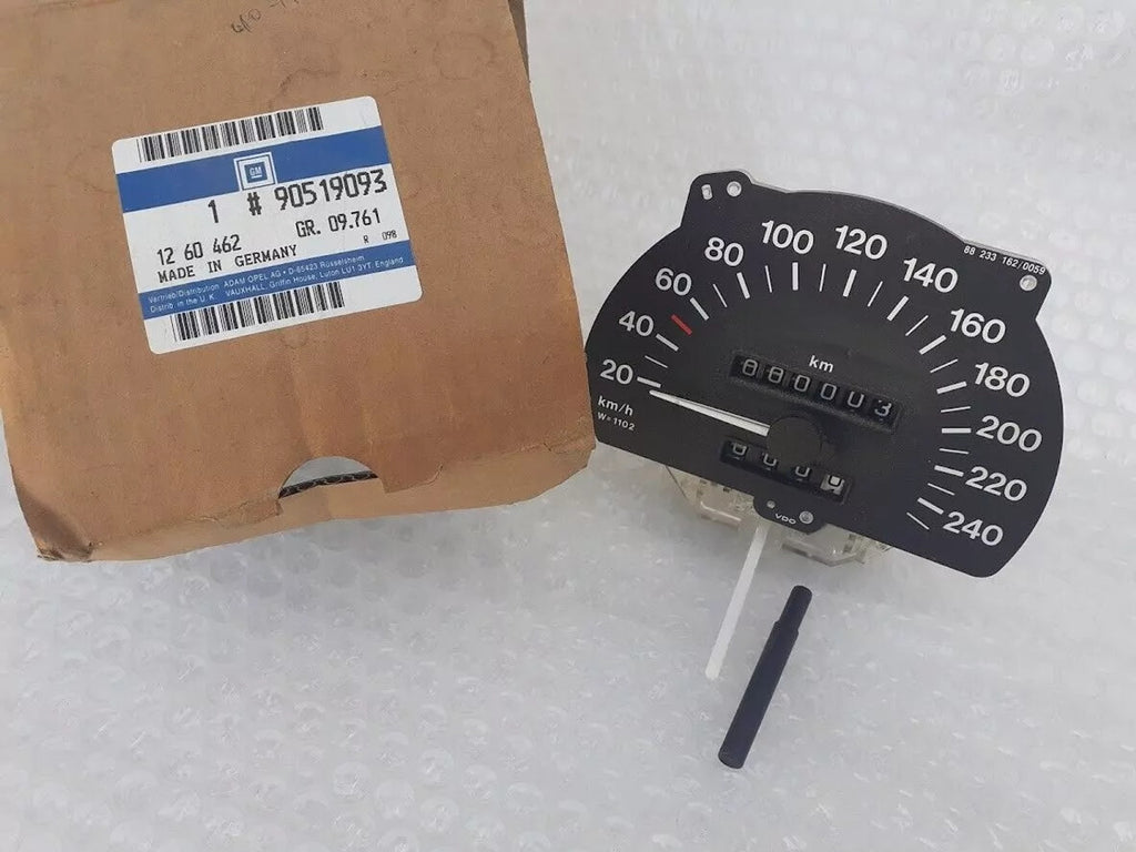 Speedometer Gauge fits Opel Vauxhall Astra F 90519093 Genuine View Front