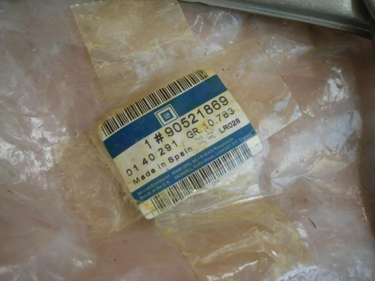 Window Regulator Manual Front Left fits Opel Vauxhall Astra G 90521869 Genuine View Right