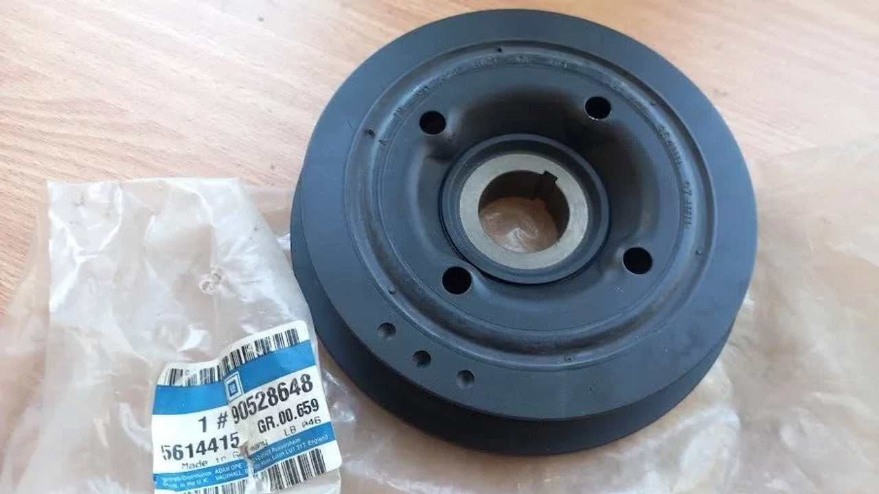 Crankshaft Pulley fits Opel Vauxhall Vectra B Astra G Zafira A Diesel 90528648 View Front