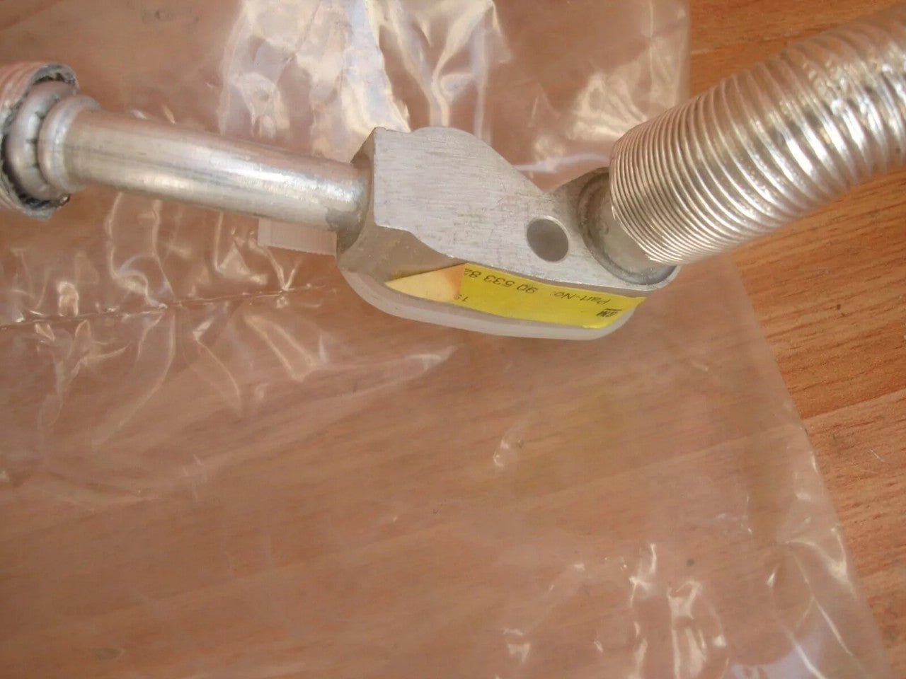 Air Condition Pipe fits Opel Vauxhall Corsa B X12XE 90533821 Genuine View Rear