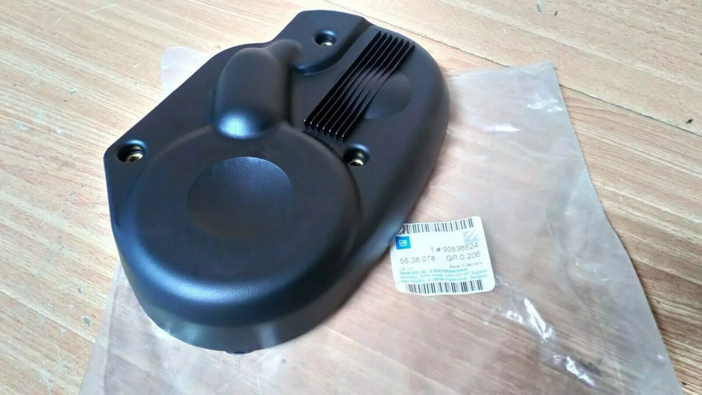 Timing Belt Cover Front Upper fits Opel Vauxhall 90536624 Genuine View Rear