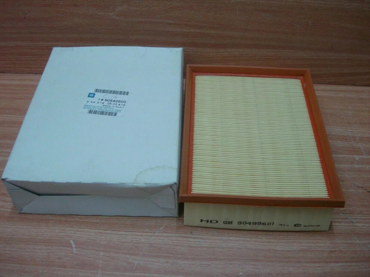 Air Filter fits Opel Vauxhall Vectra B Z22SE 90540600 Genuine View Front