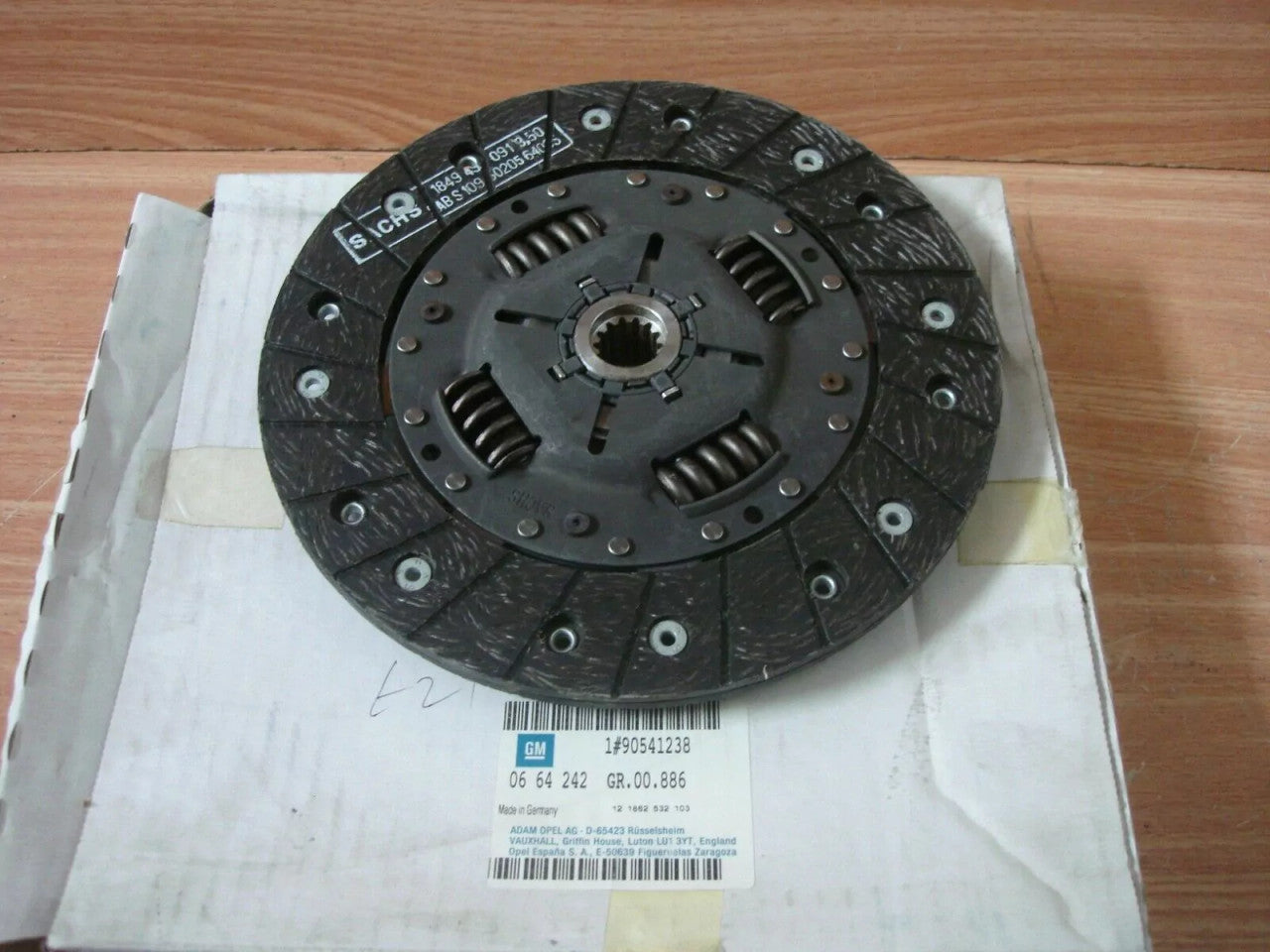 Clutch Plate Disc fits Opel Vauxhall Astra F G X17DTL 90541238 Genuine View Rear