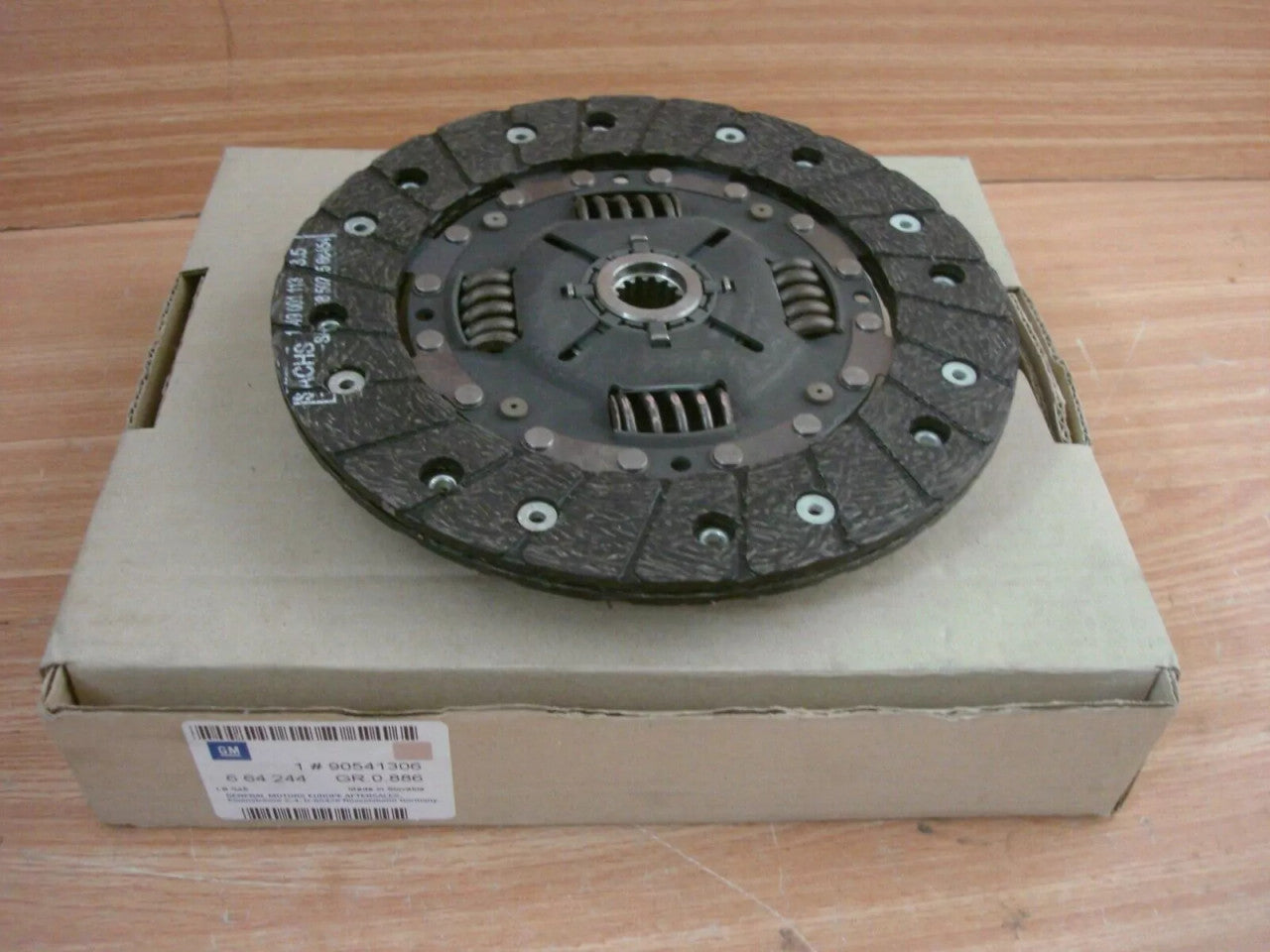 Clutch Plate Disc fits Opel Corsa B Combo Diesel 90541306 Genuine View Rear