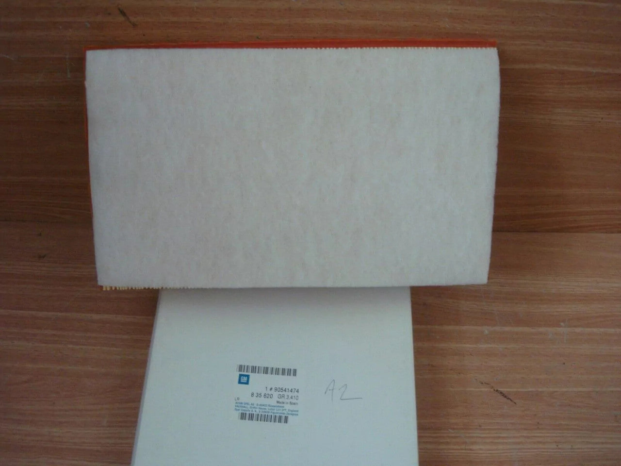 Air Filter fits Opel Vauxhall Vectra B X25XE Y26SE 90541474 Genuine View Rear