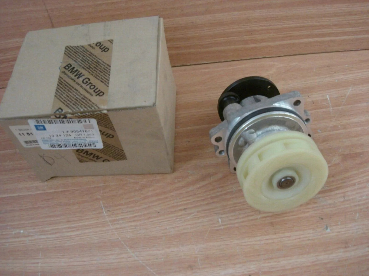 Water Pump fits Opel Vauxhall Omega B U25TD X25TD 90541671 Genuine View Rear
