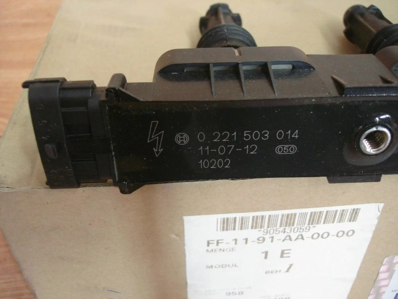 Ignition Coil fits Opel Vauxhall Corsa B C Agila A Z10XE X10XE 90543059 Genuine View Rear