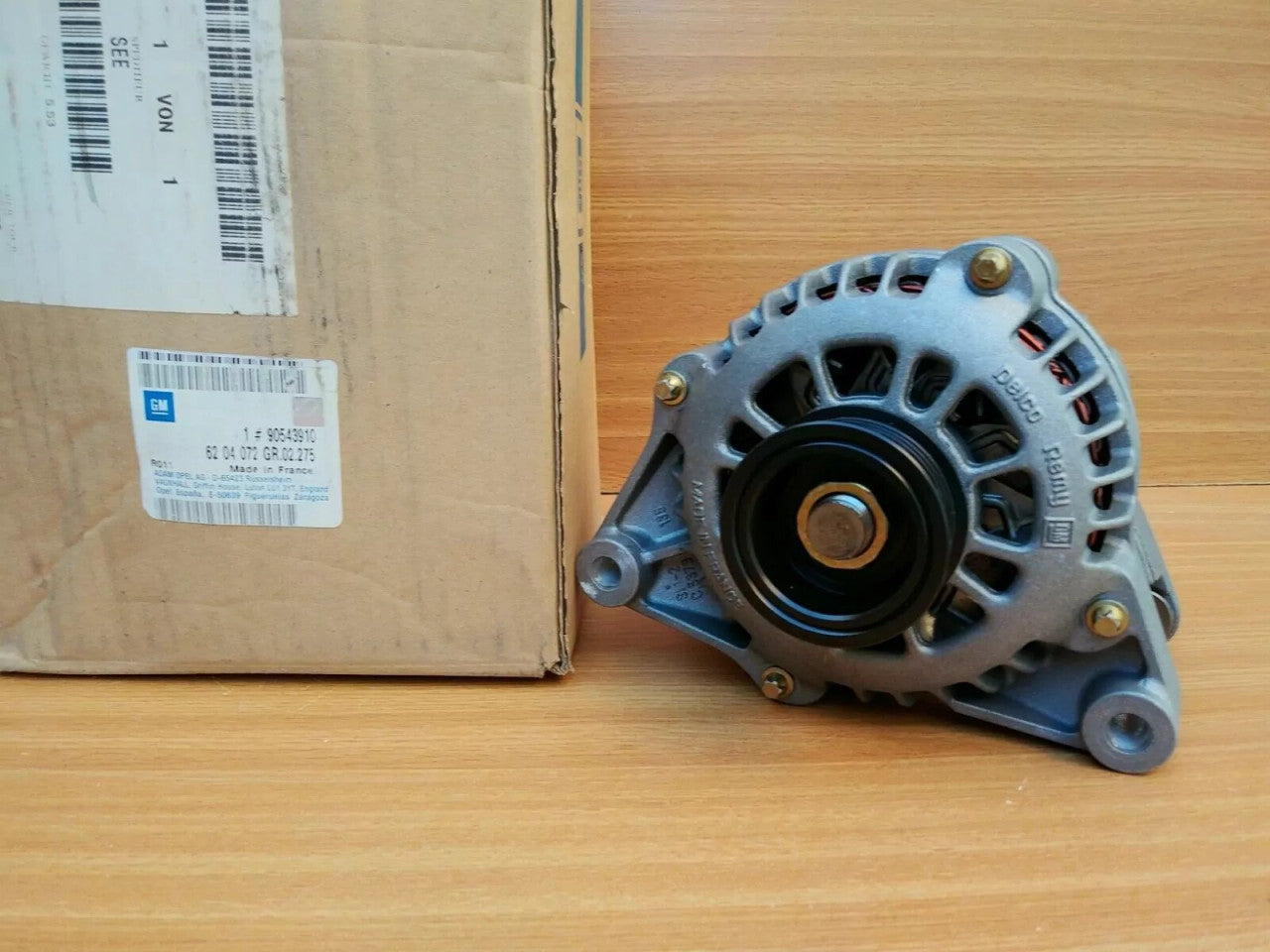 Alternator fits Opel Vauxhall Corsa B X10XE X12XE 12v 100amp 90543910 Genuine View Front