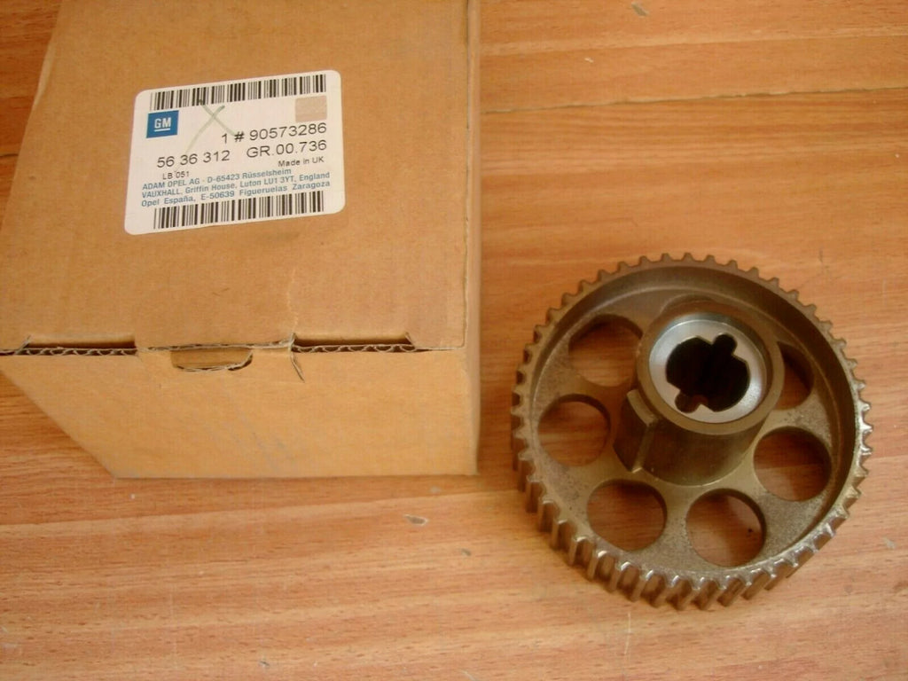 Camshaft Sprocket fits Opel Vauxhall C25XE X25XE Y32SE X30XE Z32SE Y26SE Genuine 90573286 View Front