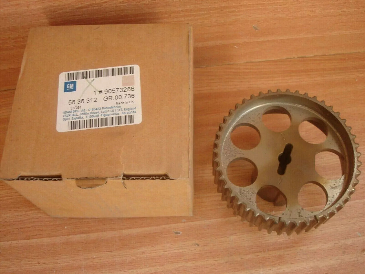 Camshaft Sprocket fits Opel Vauxhall C25XE X25XE Y32SE X30XE Z32SE Y26SE Genuine 90573286 View Rear