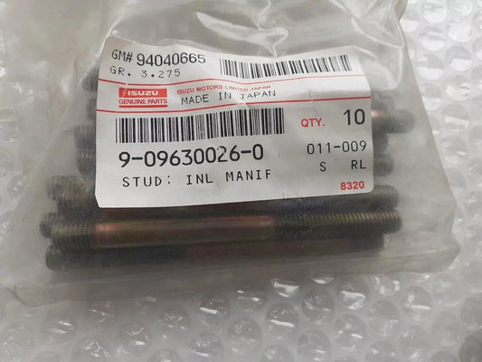 10x Stud Exhaust Inlet Manifold fits Isuzu 6SD1 6BD1 6BG1 6BB1 9096300260 View Front