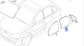 Window Rear Door Right Green Tinted fits Opel Vauxhall Corsa C 9113430 Genuine View Front