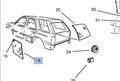 Window Rear Quarter Left Fixed fits Opel Vauxhall Frontera A 91142101 Genuine View Front