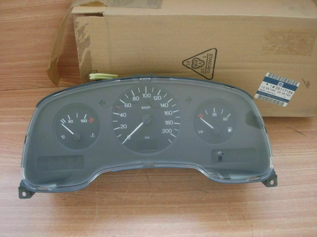 Instrument Cluster KMH fits Opel Vauxhall Astra G 9117154 Genuine View Upper