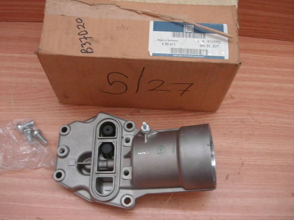 Oil Filter Housing fits Opel Vauxhall X20DTL Y20DTH X20DTH Y22DTH X22DTH Genuine 9117792 View Front