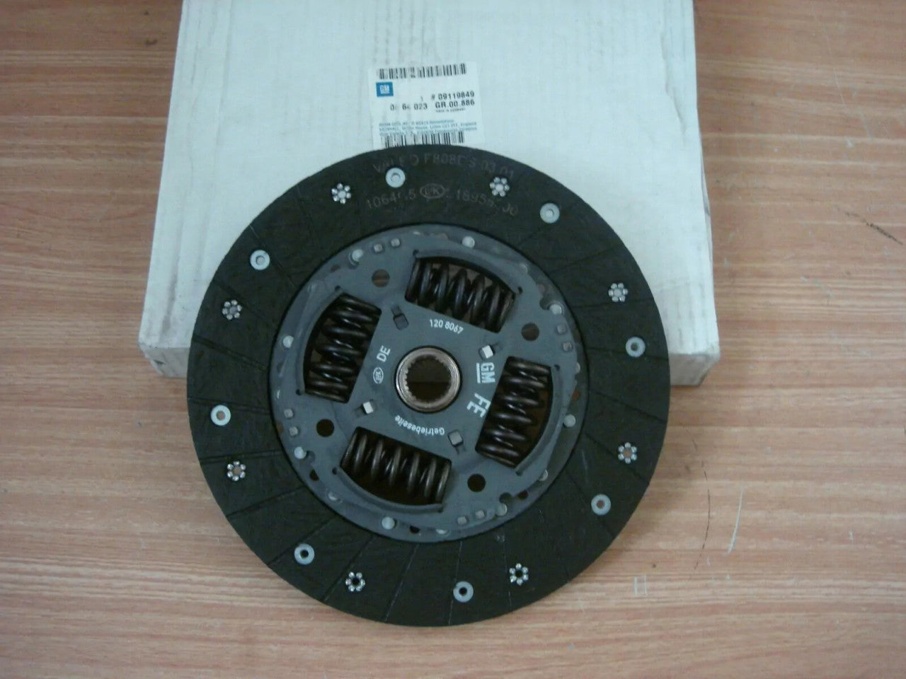 Clutch Plate Disc fits Opel Vauxhall Vectra B Astra G Zafira A 9119849 Genuine View Front
