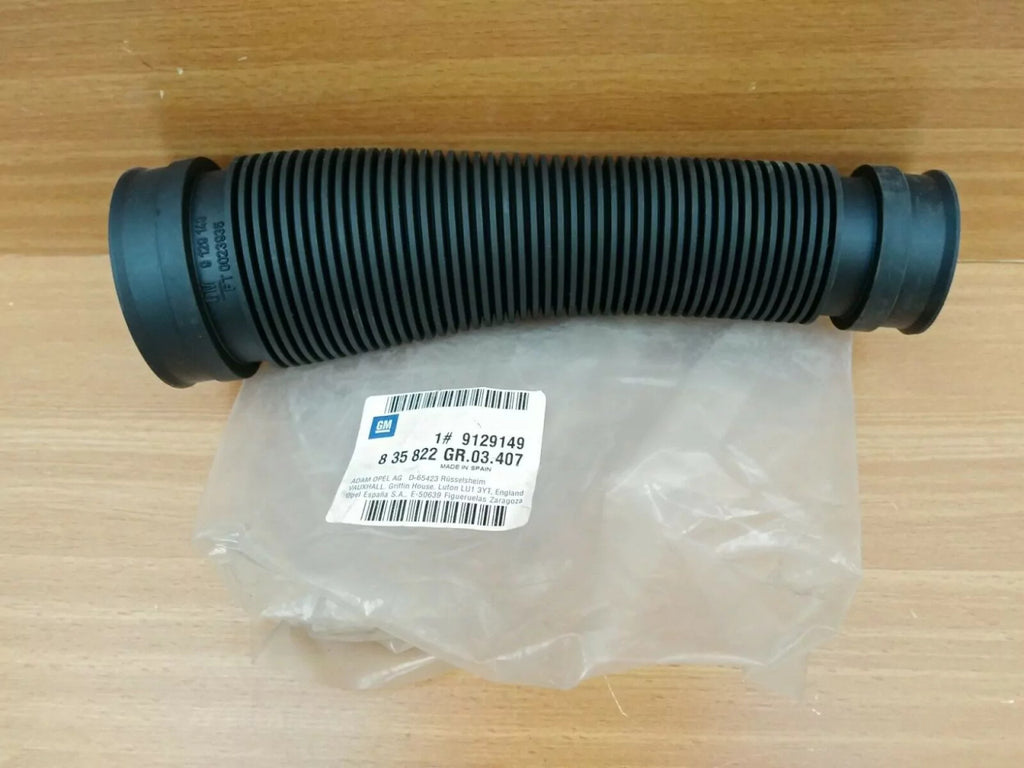 Turbocharger Hose to Air Flow Meter fits Opel Vauxhall Corsa C 9129149 Genuine View Front