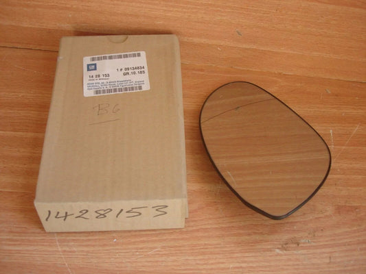 Wing Mirror Glass Right RHD fits Opel Vauxhall Vectra B 9134834 Genuine View Front