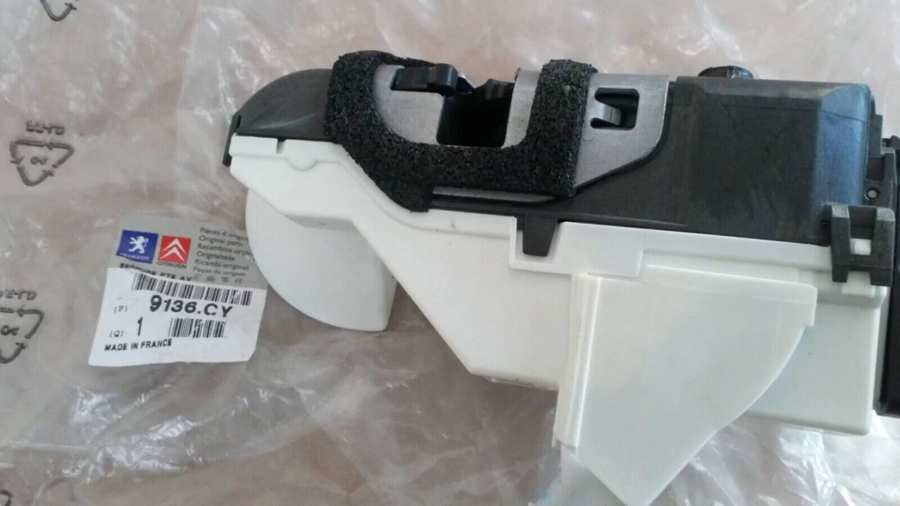 Front Door Lock Right fits Peugeot 308 9136CY Genuine View Right