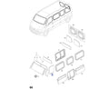 Window Front Door Left fits Opel Vauxhall Movano A 9161668 Genuine View Front