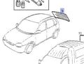 Windscreen Rear Heated Tinted fits Opel Vauxhall Corsa B 9164970 Genuine View Front