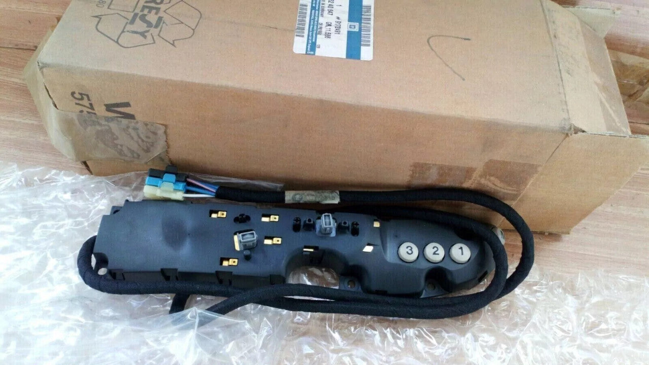 Switch Seat Rail Adjuster RHD fits Opel Vauxhall Omega B 9172491 Genuine View Front