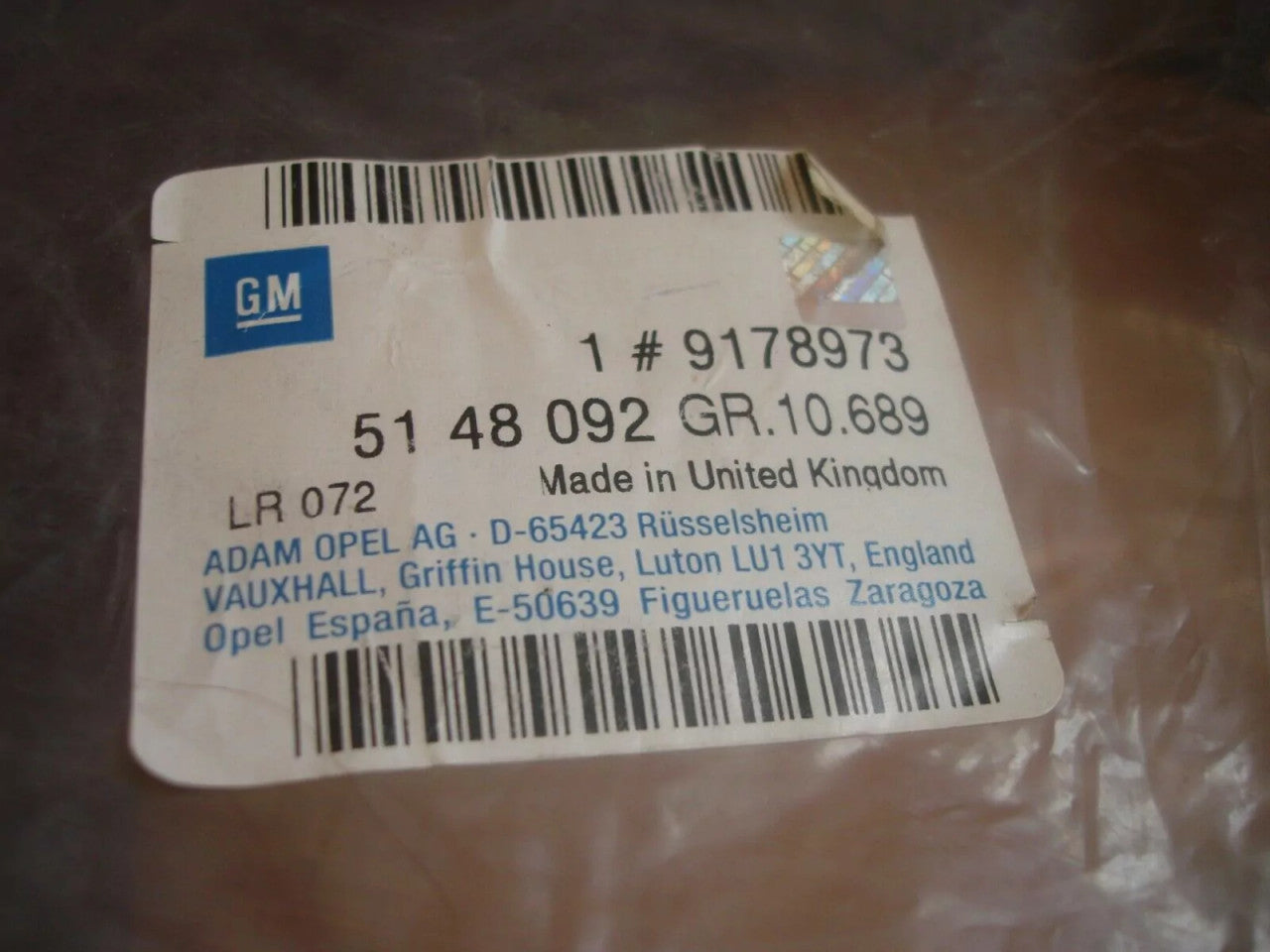 Door Seal Weather Strip Front Right fits Opel Vauxhall Vectra C 9178973 Genuine View Rear