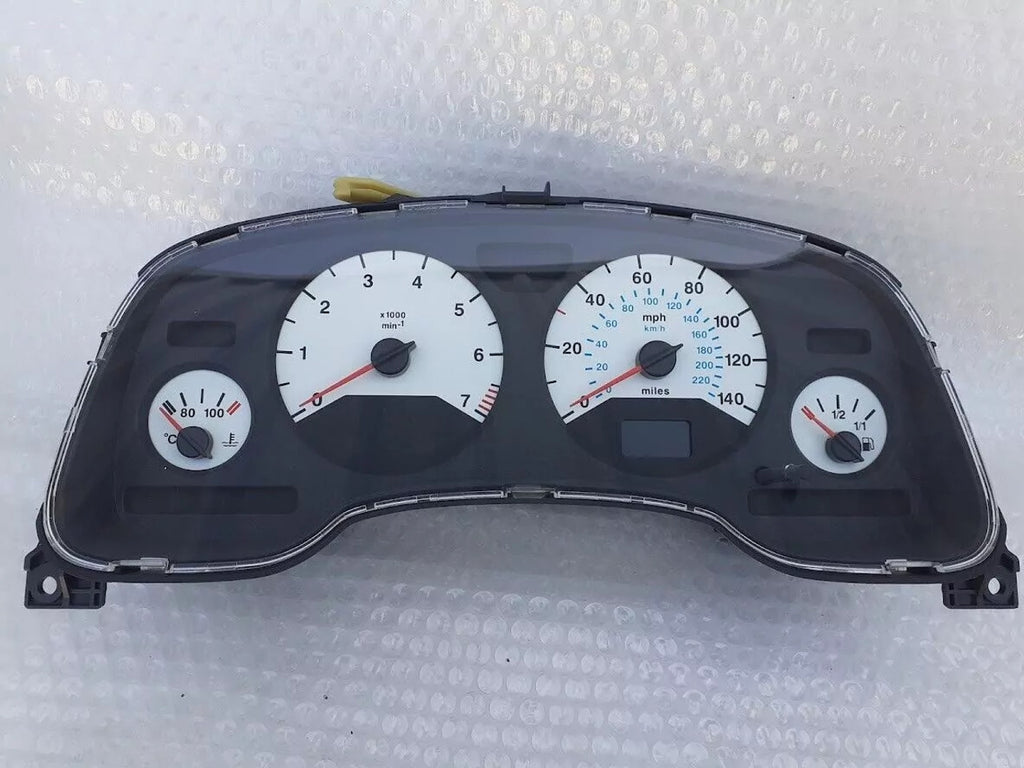 Instrument Cluster White Gauges fits Opel Vauxhall Astra G 9193365 Genuine View Rear