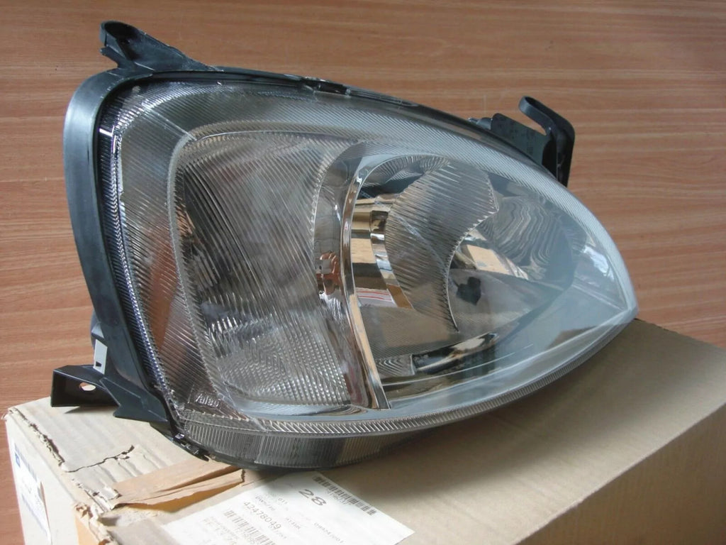 Headlight Right RHD fits Opel Vauxhall Corsa C 9196237 Genuine View Rear
