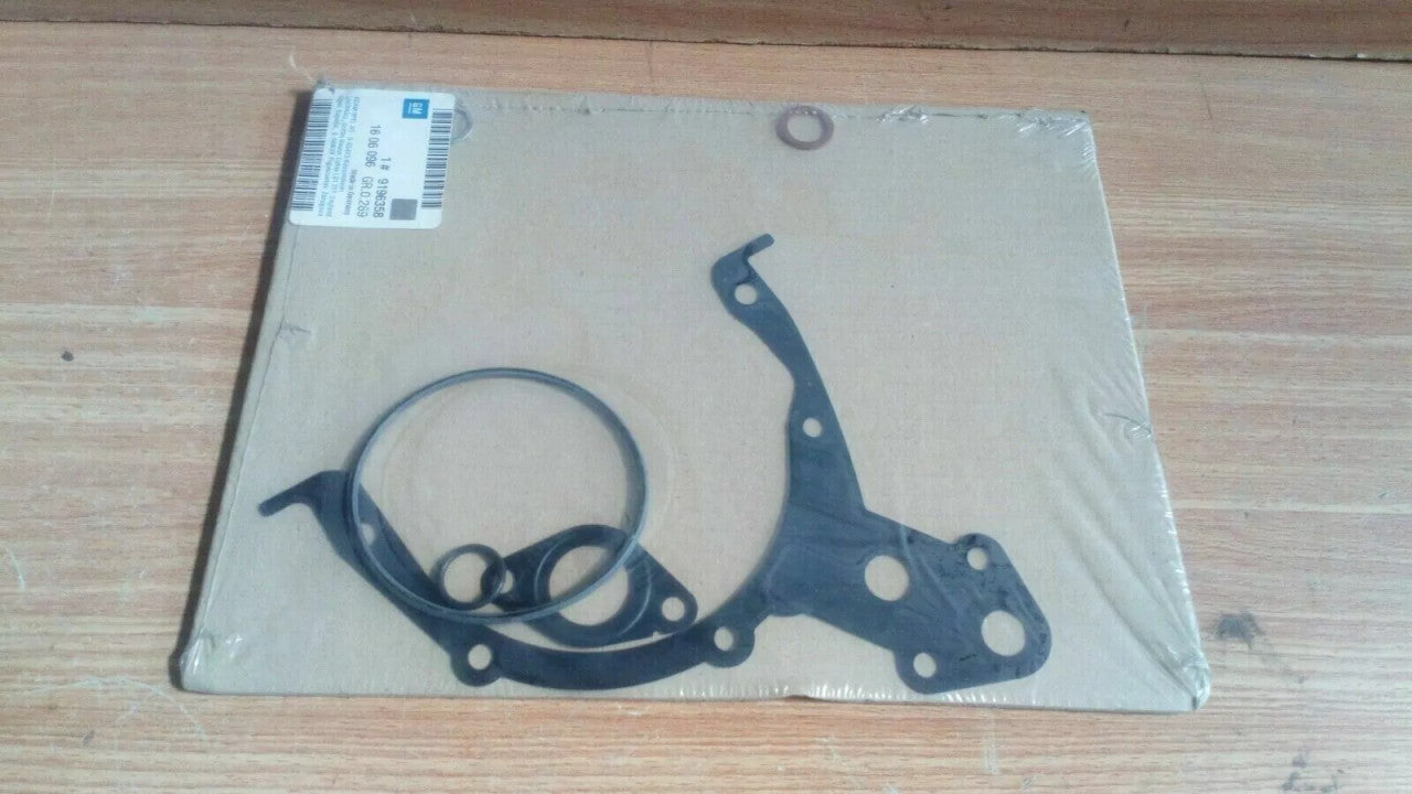 Gaskets Set Bottom Crank Case fits Opel Vauxhall Astra G Z14XE 9196358 Genuine View Front