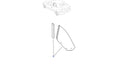 Window Rear Quarter Left fits Opel Vauxhall Astra G Convertible F67 Genuine 9199043 View Front