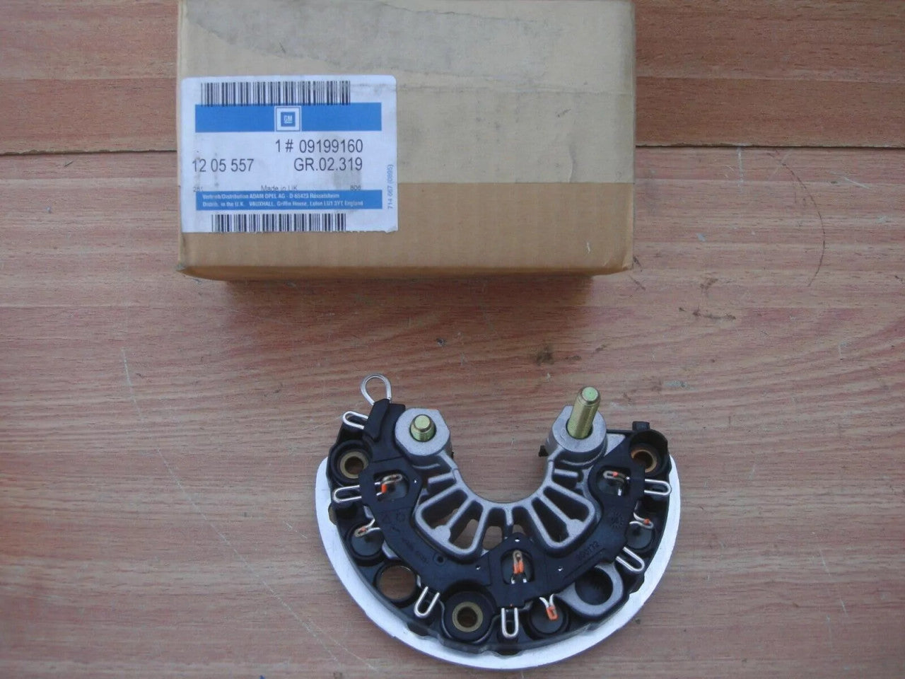 Alternator Diode Plate fits Opel Vauxhall Vectra B C Signum Y26SE Z32SE Genuine 9199160 View Front