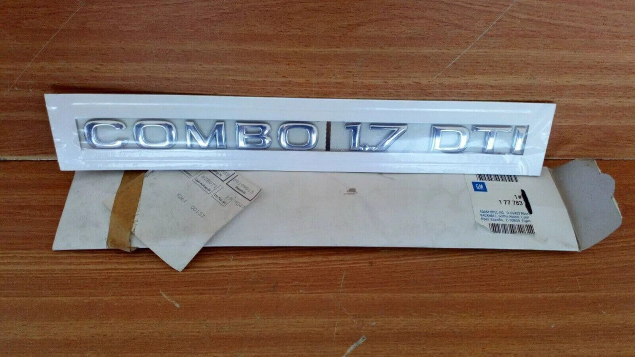 Emblem COMBO 1.7 DTI fits Opel Vauxhall Corsa C F06 F25 9199815 Genuine View Front
