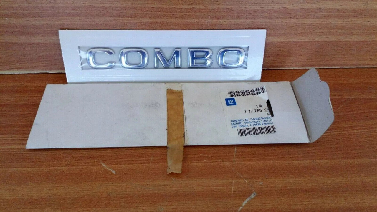 Emblem COMBO fits Vauxhall Opel Corsa C Combo 9199817 Genuine View Front