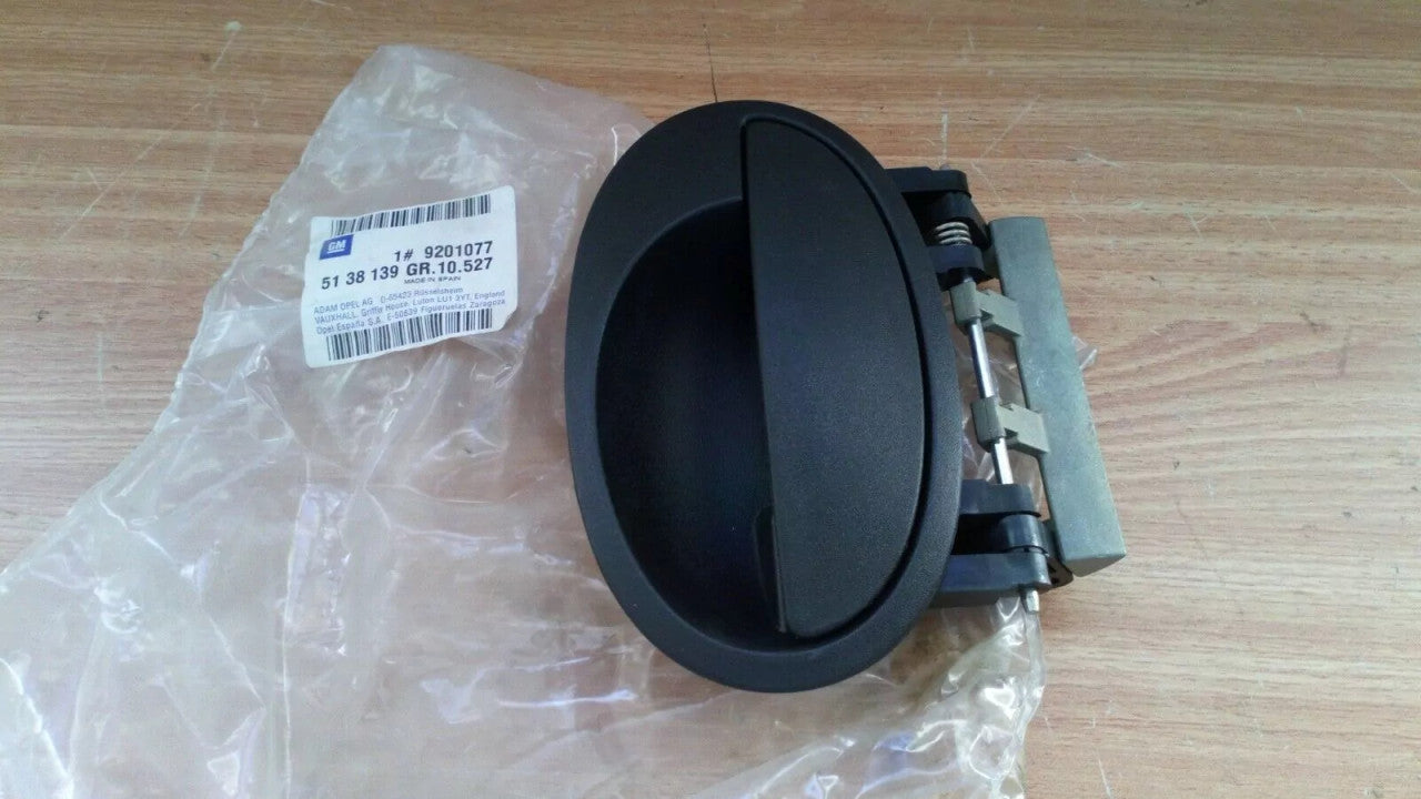Exterior Door Handle Right fits Opel Vauxhall Corsa C Combo Meriva A Genuine 9201077 View Front