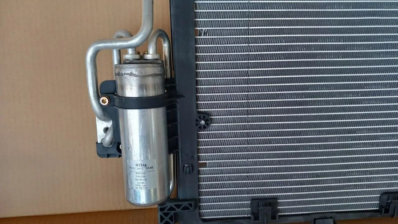 Air Condition Condenser Dehydrator fits Opel Vauxhall Corsa C 9201959 Genuine View Rear