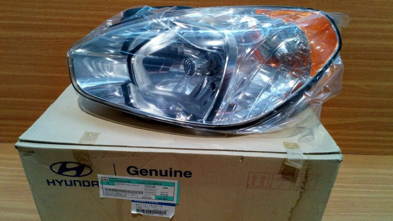 Headlight Left fits Hyundai Accent Verna 921101E041S Genuine View Front