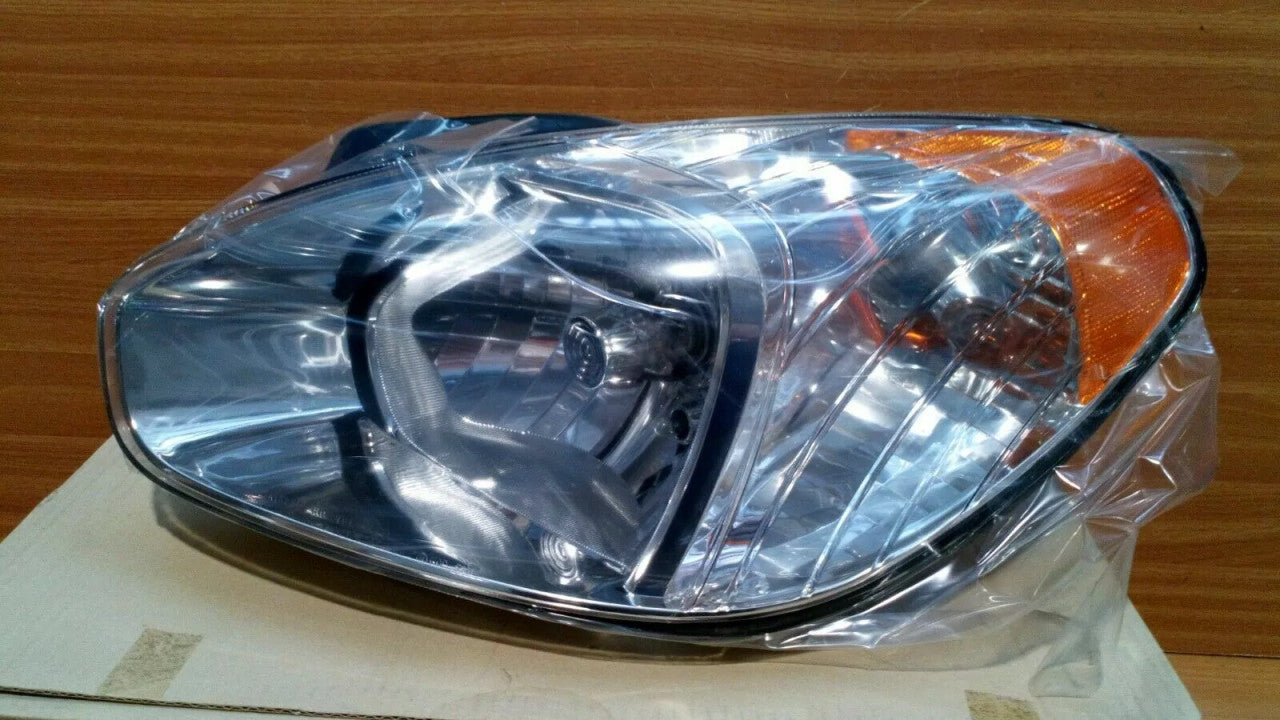 Headlight Left fits Hyundai Accent Verna 921101E041S Genuine View Rear