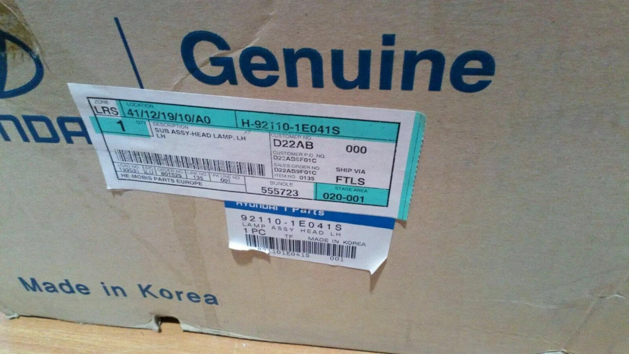 Headlight Left fits Hyundai Accent Verna 921101E041S Genuine View Left