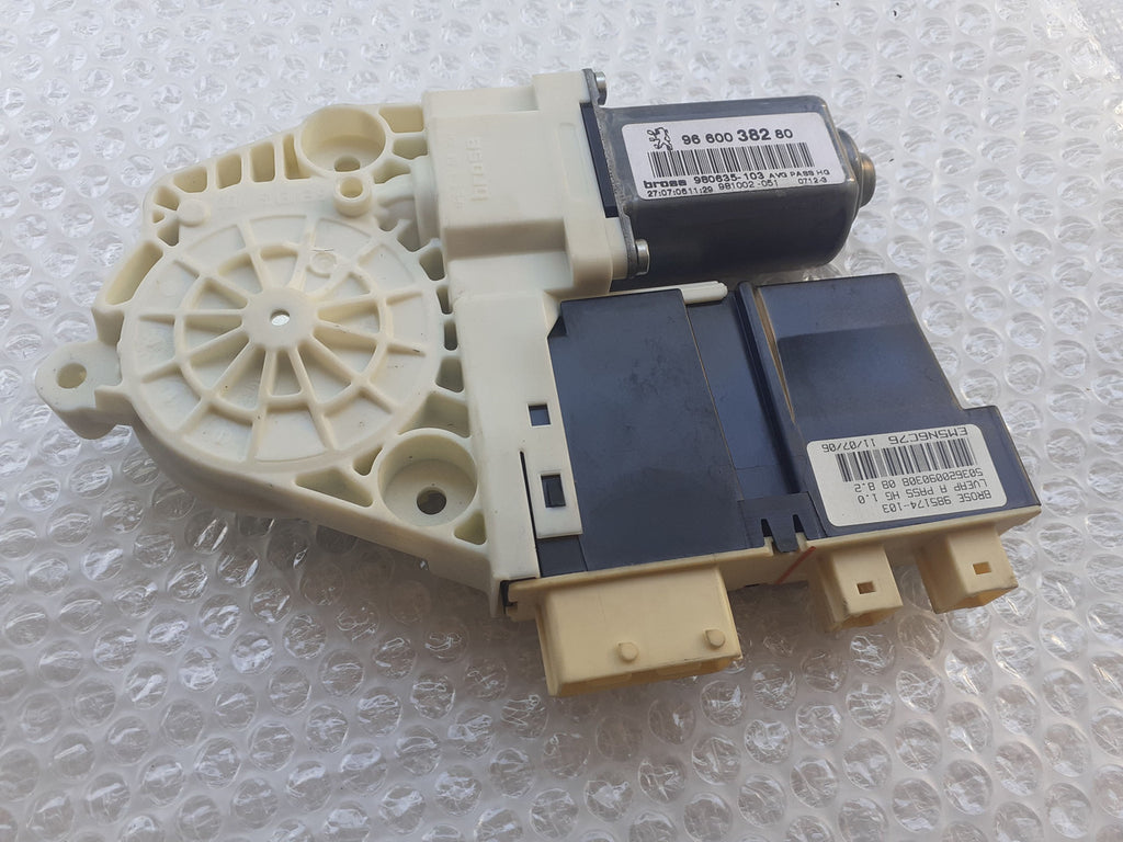 Window Motor LH RHD fits Peugeot 307 CC 9660038280 Genuine View Front