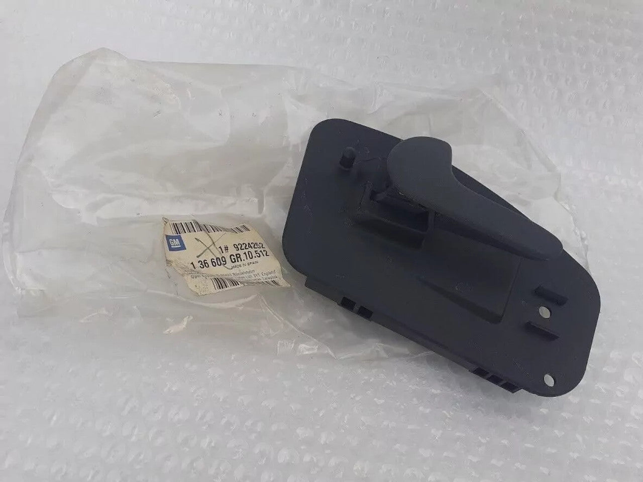 Interior Door Handle Rear Left fits Opel Vauxhall Corsa C 9224252 Genuine View Front