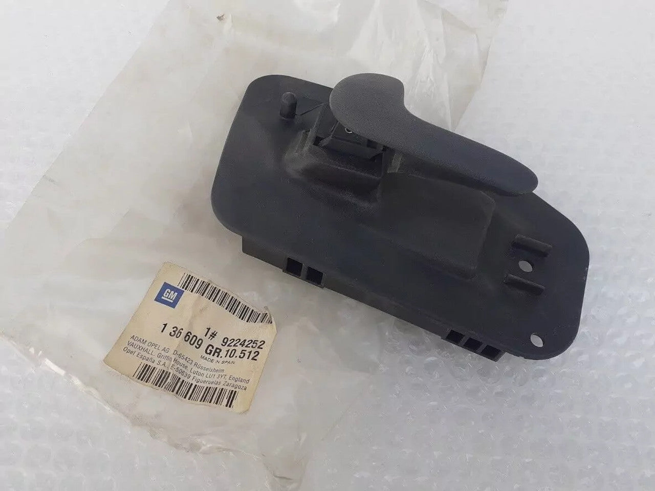 Interior Door Handle Rear Left fits Opel Vauxhall Corsa C 9224252 Genuine View Right