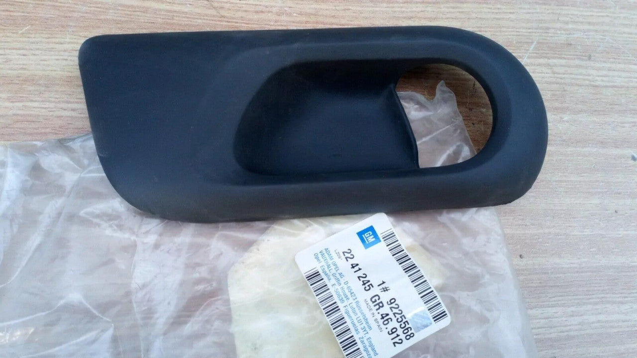 Interior Door Handle Bezel Rear Left fits Opel Vauxhall Corsa C 9225568 Genuine View Front