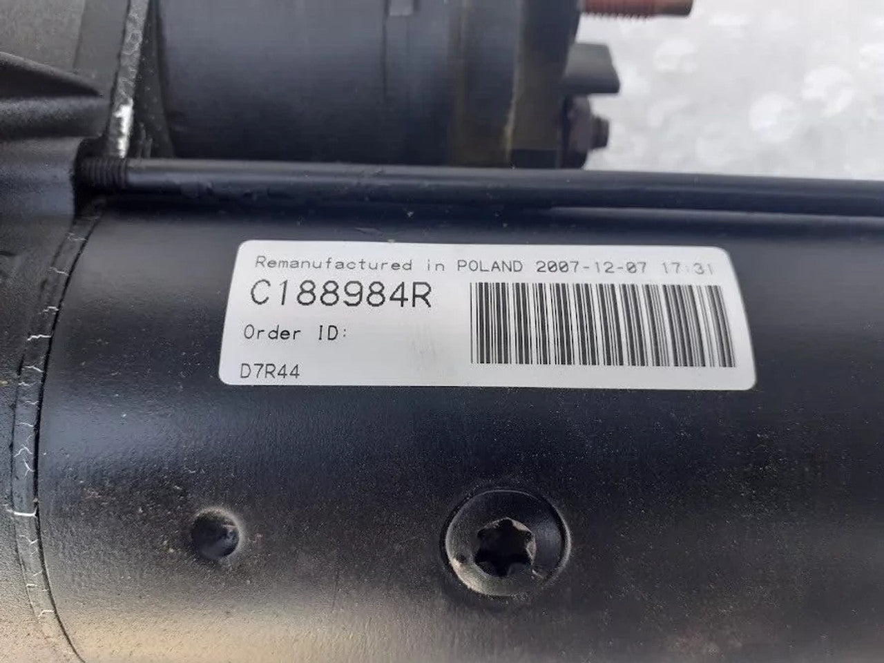 Starter Motor fits Opel Vauxhall Vivaro A Movano A F9Q 93160655 Genuine View Close Up Right